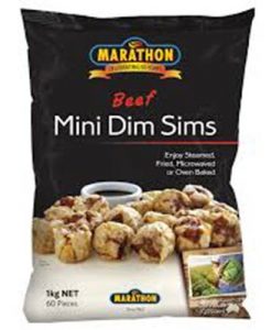 marathon mini beef dim sims