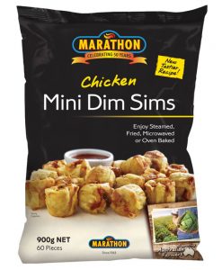 marathon mini chicken dim sims